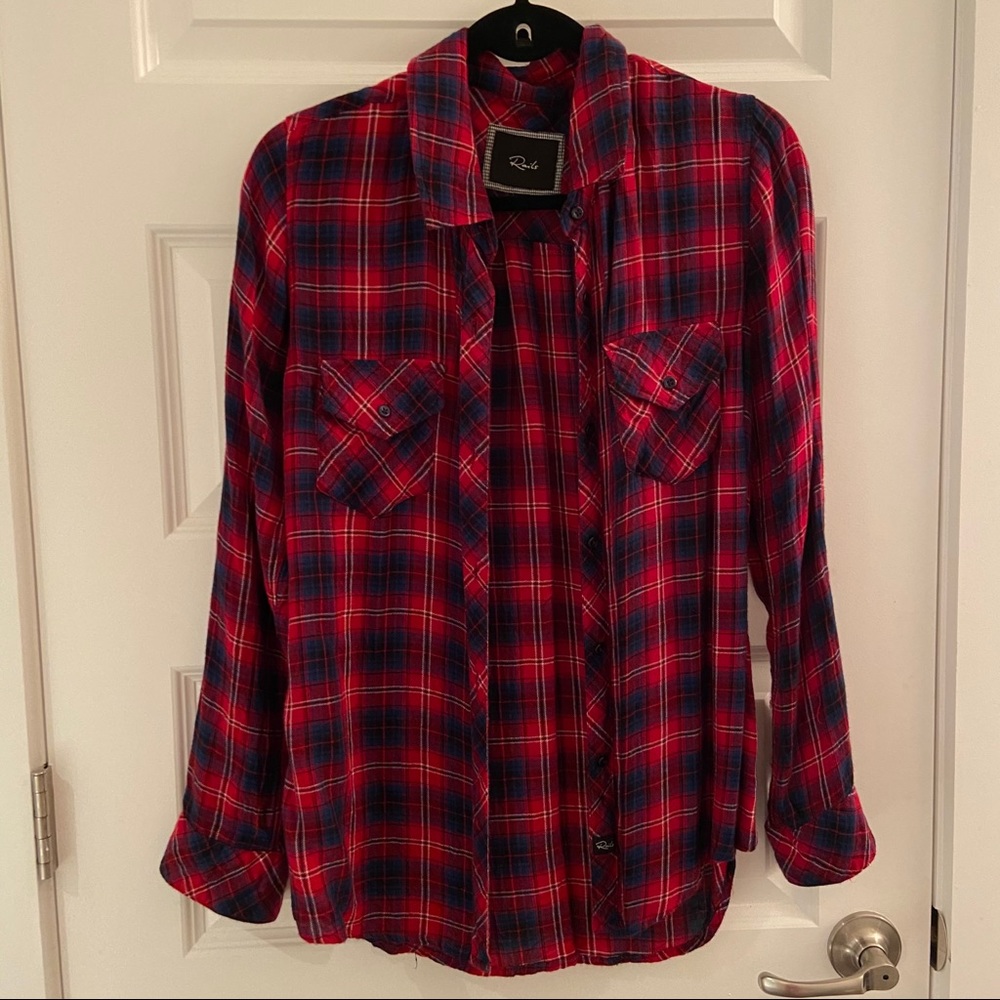 RAILS Carmen Plaid Red/Navy button down